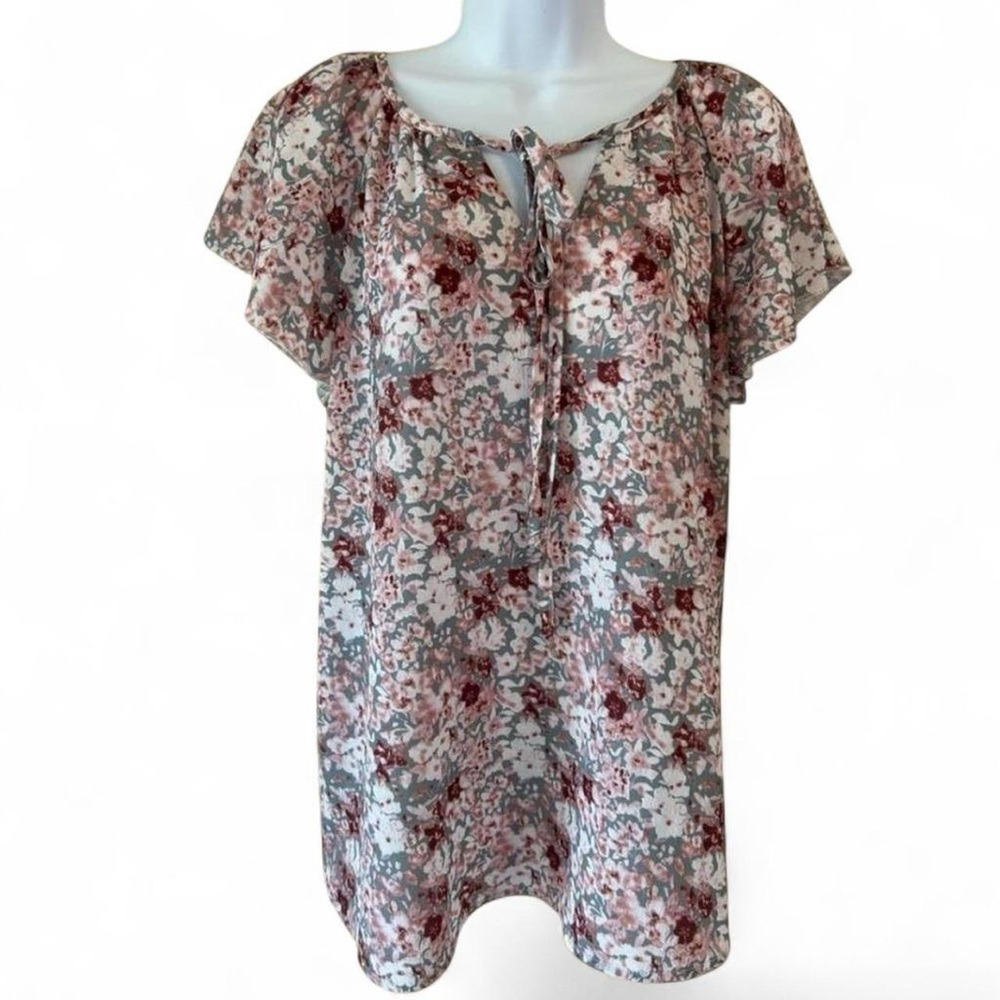 Ruffled Floral Fairy Twee Simply Fun Blouse